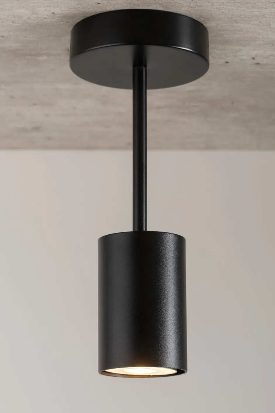 Sigma Deckenlampe Schwarz Metall H:27 cm GU10 Beleuchtung< Deckenleuchten|Flurlampen