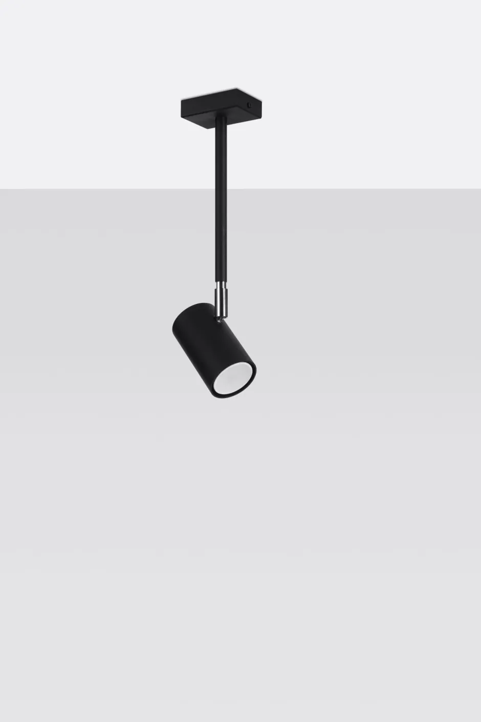 Sollux Deckenlampe Schwarz schwenkbar Metall GU10 H: 33 cm< Deckenleuchten|Esszimmer Lampen