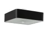 Sollux Deckenlampe Schwarz Stoff Glas quadratisch B: 55 cm< Deckenleuchten|Flurlampen