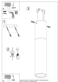 Küchenlampen|Lampen Aus Aller Welt*Sollux Deckenlampe Skandinavisch Metall Holz Weiß Natur Ø 6 cm