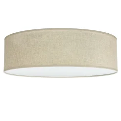 Lamkur Deckenlampe Stoff Ø 45 cm rund flach blendarm 2x E27< Stofflampen|Esszimmer Lampen