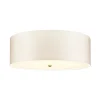 Elstead Deckenlampe Stoff groß rund Ø76cm in Creme Messing< Deckenleuchten|Flurlampen