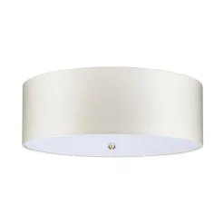 Elstead Deckenlampe Stoff groß rund Ø76cm in Creme Messing< Deckenleuchten|Flurlampen