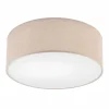 Lamkur Deckenlampe Stoff in Gold rund Ø 35 cm E27 blendarm Modern< Deckenleuchten|Flurlampen