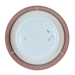 Wohnzimmerlampen|Schlafzimmer Lampen*Searchlight Deckenlampe Stoff Samt rund Ø 38 cm H: 10 cm Rosa 2x E27