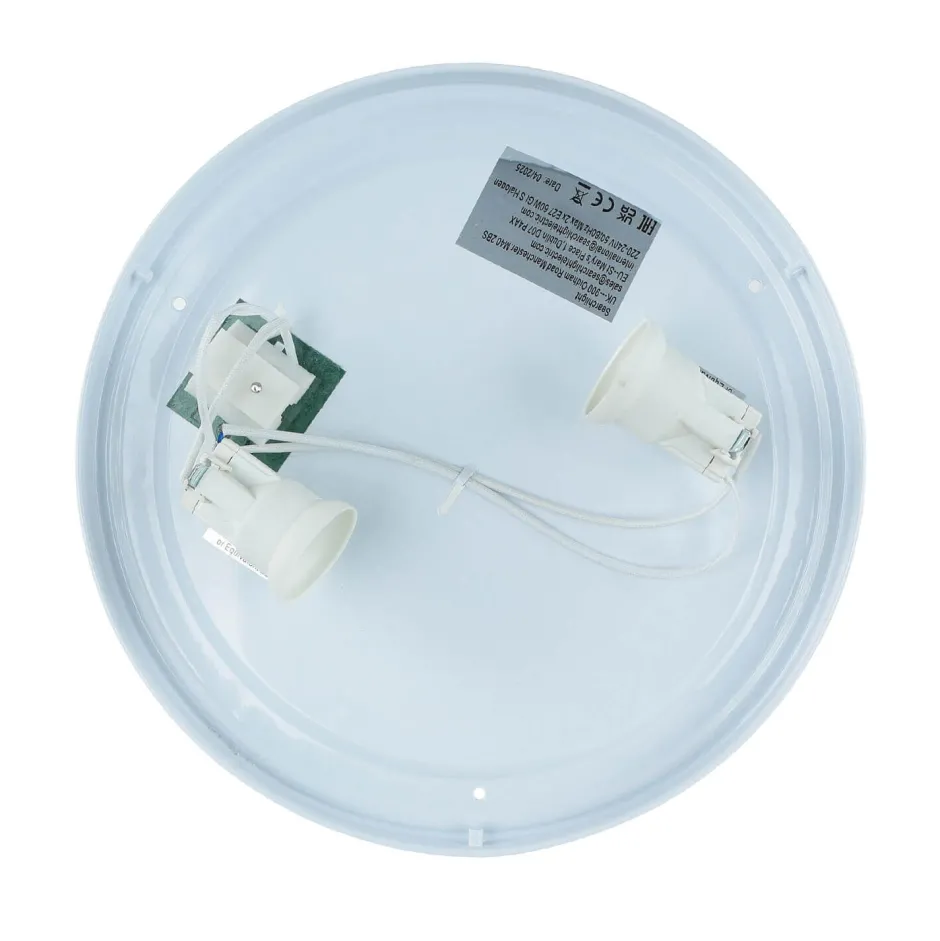 Wohnzimmerlampen|Schlafzimmer Lampen*Searchlight Deckenlampe Stoff Samt rund Ø 38 cm H: 10 cm Rosa 2x E27