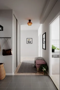 By Rydéns Deckenlampe Vintage Metall Rauchglas B: 30 cm in Silber Cognac< Deckenleuchten|Wohnzimmerlampen