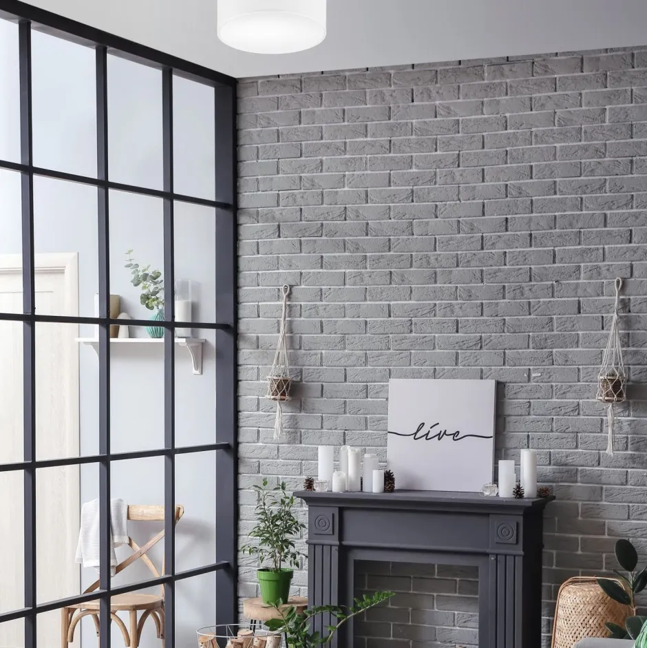 Lamkur Deckenlampe Weiß Ø 35 cm rund flach Stoff blendarm E27< Deckenleuchten|Flurlampen