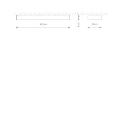 Deckenleuchten|Flurlampen*Nowodvorski Deckenlampe Weiß 93,5 cm lang inkl. T8 LED 3000 K 2300 lm