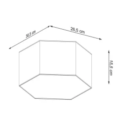 Sollux Deckenlampe Weiß L: 30,5 cm klein 2x E27 Modern blendarm< Deckenleuchten|Flurlampen