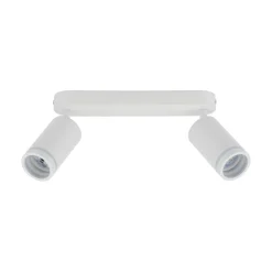 TK Lighting Deckenlampe Weiß Metall 43,5cm verstellbar 2-flammig GU10< Spots|Badezimmer Lampe