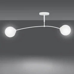 Emibig Deckenlampe Weiß Modern Metall Glas Deckenleuchte< Deckenleuchten|Flurlampen