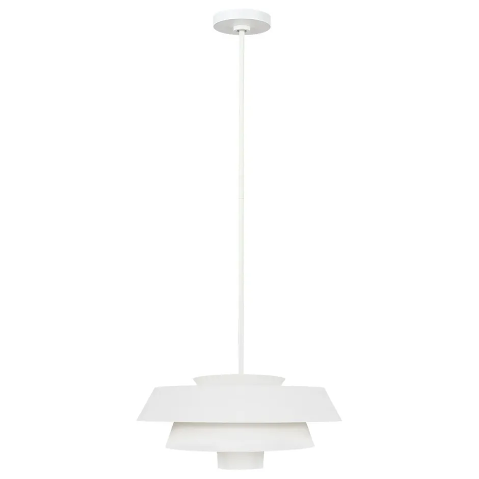 Elstead Deckenlampe Weiß Stahl Ø46cm Vintage Mid Century< Deckenleuchten|Vintage Lampen