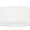Sollux Deckenlampe Weiß Stoff Glas Ø 30 cm rund blendarm 3x E27< Deckenleuchten|Flurlampen