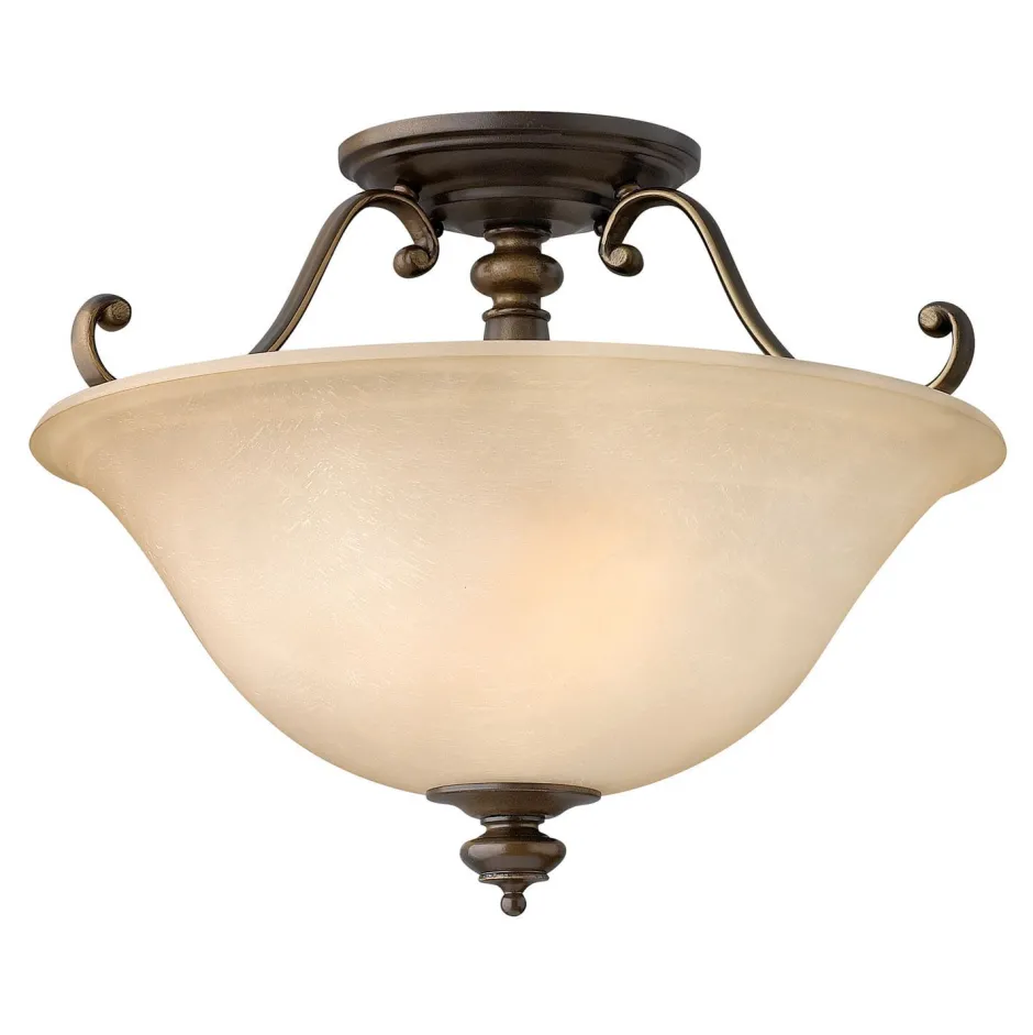 Deckenleuchten|Rustikale Lampen*Elstead Deckenleuchte ANABELL 2 Braun Rustikal Lampe Küche