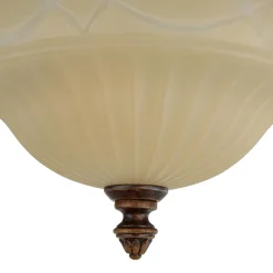 Elstead Deckenleuchte ANABELL 1 Creme Ø33cm Landhaus Lampe< Glaslampen|Designerlampen