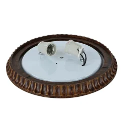 Elstead Deckenleuchte ANABELL 1 Creme Ø33cm Landhaus Lampe< Glaslampen|Designerlampen