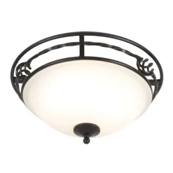 Deckenleuchten|Flurlampen*Elstead Deckenleuchte ANOUK Schwarz Ø37cm 2xE27 Lampe