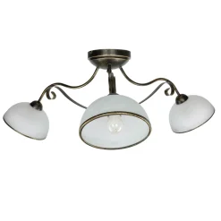 Luminex Deckenleuchte ANTICA Ø70cm 3-flmg< Glaslampen|Rustikale Lampen