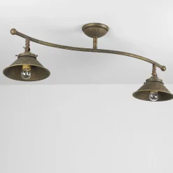 Wohnzimmerlampen|Messinglampen*Giovanni Battista Deckenleuchte Antik Messing Vintage Verstellbar