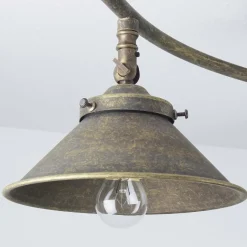 Wohnzimmerlampen|Messinglampen*Giovanni Battista Deckenleuchte Antik Messing Vintage Verstellbar