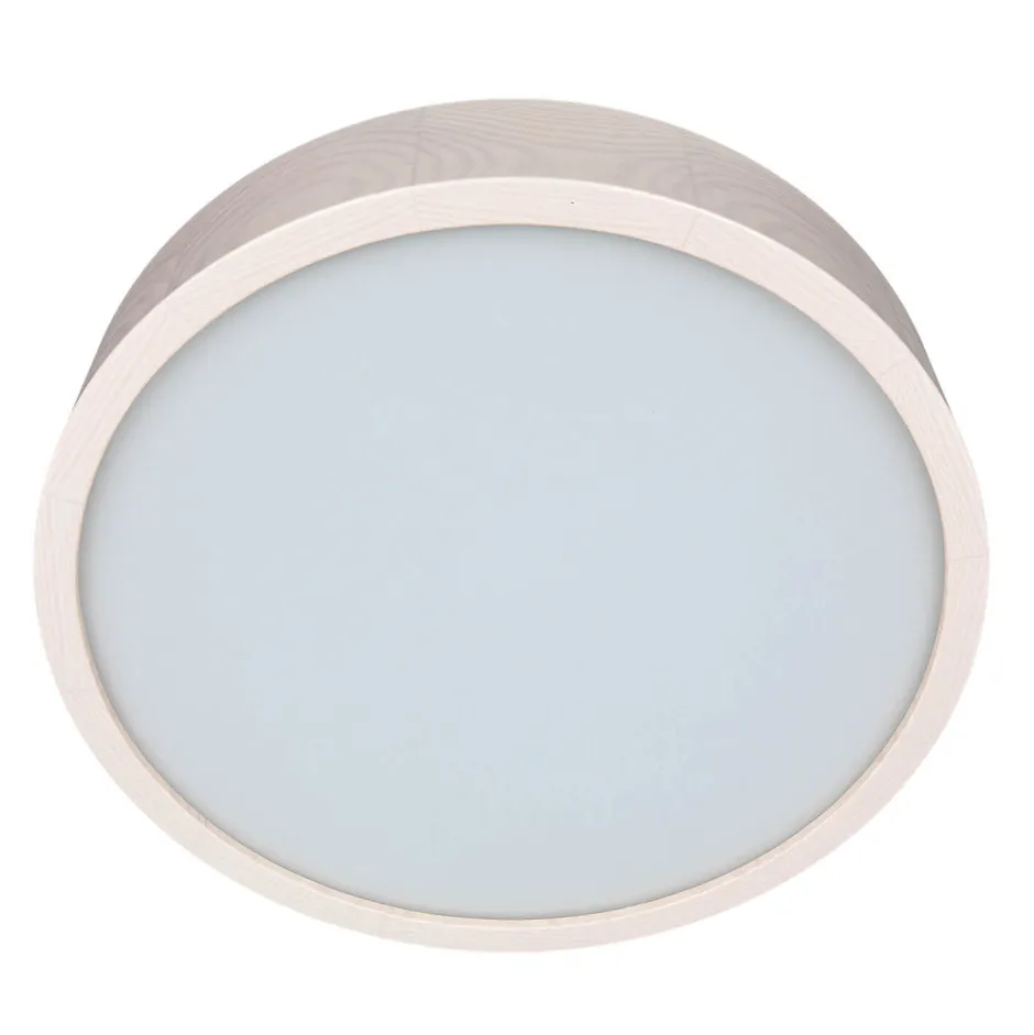 Holzlampen|Moderne Lampen*Lamkur Deckenleuchte ARBARO Holz Modern rund Wohnzimmer