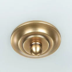 Designerlampen|Jugendstil Lampen*Elstead Deckenleuchte ASPERO Messing Creme 4xE27 Lampe