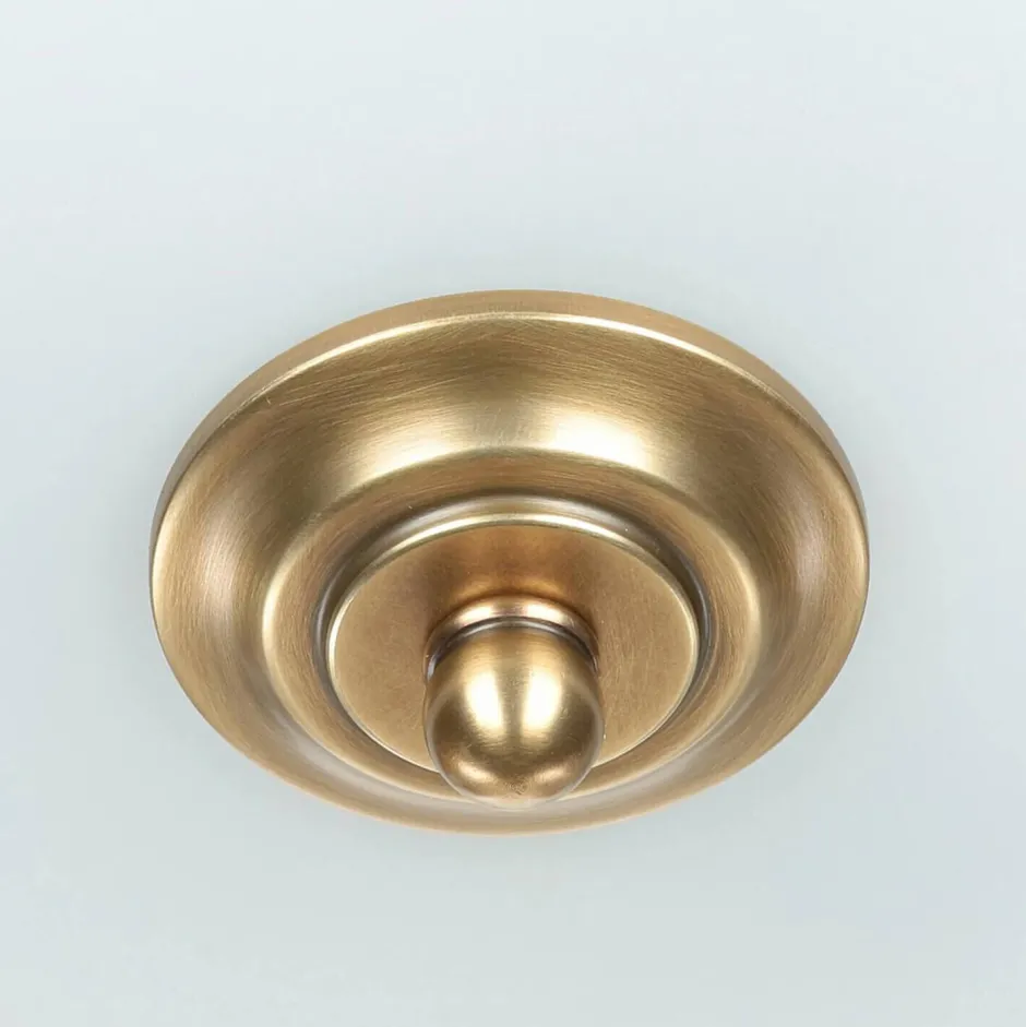 Designerlampen|Jugendstil Lampen*Elstead Deckenleuchte ASPERO Messing Creme 4xE27 Lampe