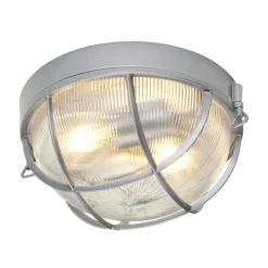 Elstead Deckenleuchte Außen Grau Aluminium Glas Terrasse< Rustikale Außenleuchten|Maritime Lampen