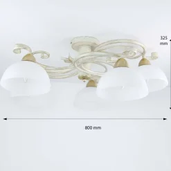 Deckenleuchten|Flurlampen*Luminex Deckenleuchte AURORA WHITE Ø78cm 5-flmg