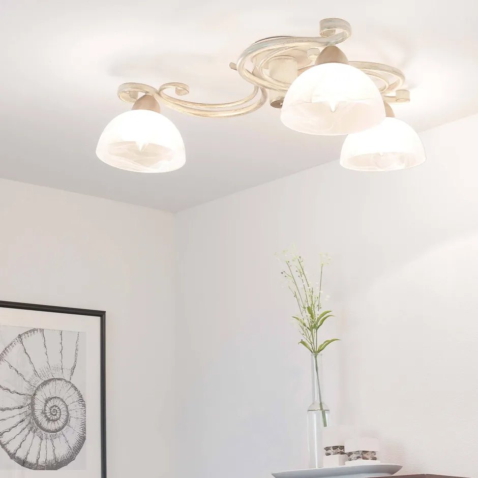 Deckenleuchten|Flurlampen*Luminex Deckenleuchte AURORA WHITE Ø78cm 3-flmg