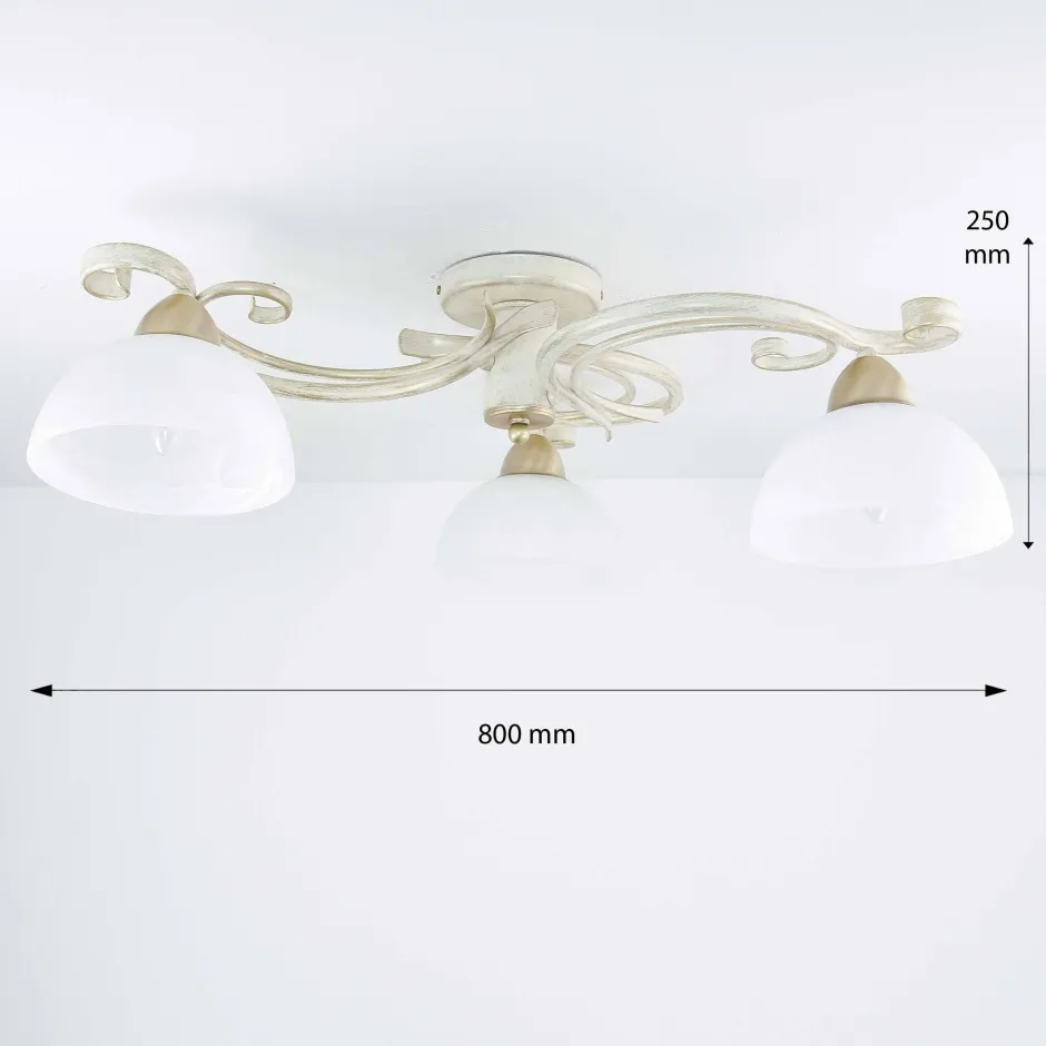 Deckenleuchten|Flurlampen*Luminex Deckenleuchte AURORA WHITE Ø78cm 3-flmg