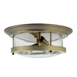 Easylight Deckenleuchte Bad IP44 E27 Ø 40 cm rund Glas Metall< Deckenleuchten|Flurlampen