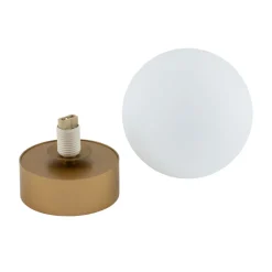 Deckenleuchten|Flurlampen*Nowodvorski Deckenleuchte Bad Kugel Ø 12 cm G9 in Gold matt Weiß rund