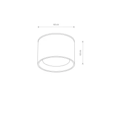 Spots|Badezimmer Lampe*Nowodvorski Deckenleuchte Bad Weiß IP54 GX53 Ø 8,5 cm Aluminium klein