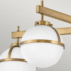 Elstead Deckenleuchte Badezimmer IP44 81,3 cm breit Messing Antik Weiß< Deckenleuchten|Badezimmer Lampe