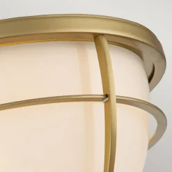 Elstead Deckenleuchte Badezimmer Metall Glas E27 IP44 D: 32,7 cm rund< Deckenleuchten|Badezimmer Lampe