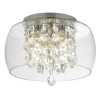 Glaslampen|Kristalllampen*Searchlight Deckenleuchte Badezimmer IP44 D: 28 cm Glas 3x G9