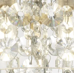 Glaslampen|Kristalllampen*Searchlight Deckenleuchte Badezimmer IP44 D: 28 cm Glas 3x G9