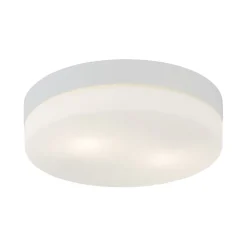 TK Lighting Deckenleuchte Badezimmer rund Ø 29 cm IP44 Bad Weiß E27< Deckenleuchten|Flurlampen