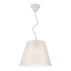 Deckenleuchten|Schlafzimmer Lampen*Lamkur Deckenleuchte Beige Stoff rund Wohnzimmer Landhaus
