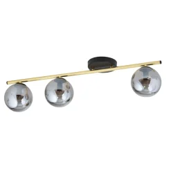 Deckenleuchten|Bürolampen*Emibig Deckenleuchte BEPPE Schwarz Graphit Gold E14