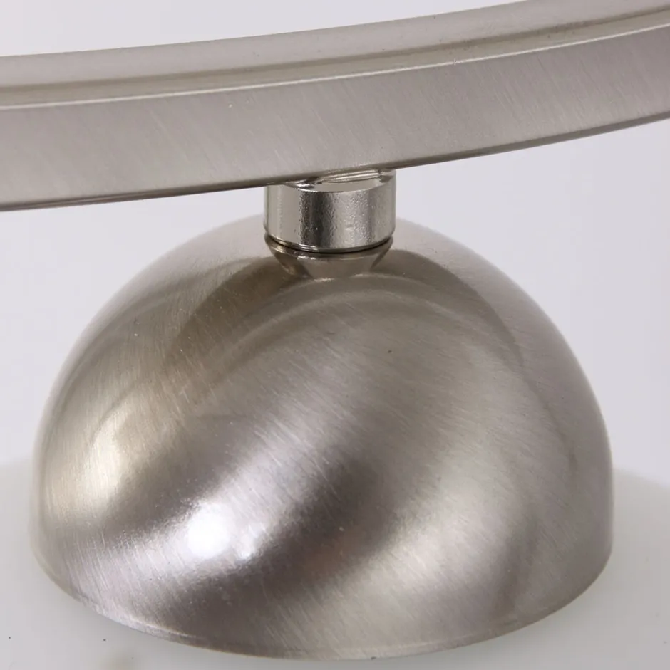 Deckenleuchten|Badezimmer Lampe*Steinhauer Deckenleuchte blendarm Metall Glas in Stahl Weiß 112 cm