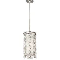 Elstead Deckenleuchte CASTELO in Nickel Glas Ø18cm Lampe< Deckenleuchten|Moderne Lampen