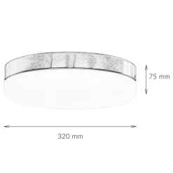 Nowodvorski Deckenleuchte Chrom Bad Wohnzimmer Lampe MONI< Glaslampen|Wohnzimmerlampen