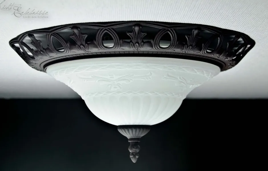 Trio Reality Deckenleuchte E27 Mit Glas Rustikal Weiß< Deckenleuchten|Flurlampen