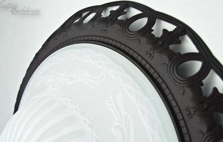 Trio Reality Deckenleuchte E27 Mit Glas Rustikal Weiß< Deckenleuchten|Flurlampen