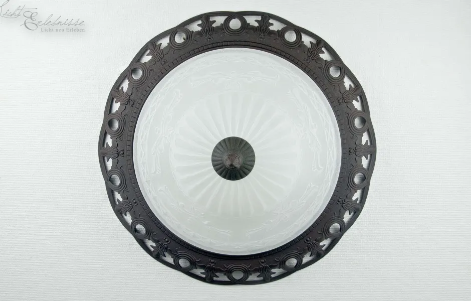 Trio Reality Deckenleuchte E27 Mit Glas Rustikal Weiß< Deckenleuchten|Flurlampen