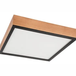 Lamkur Deckenleuchte eckig B: 48 cm Holz Metall für 4x E27< Deckenleuchten|Esszimmer Lampen