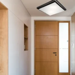 Lamkur Deckenleuchte ERIN Braun Modern quadratisch< Deckenleuchten|Flurlampen